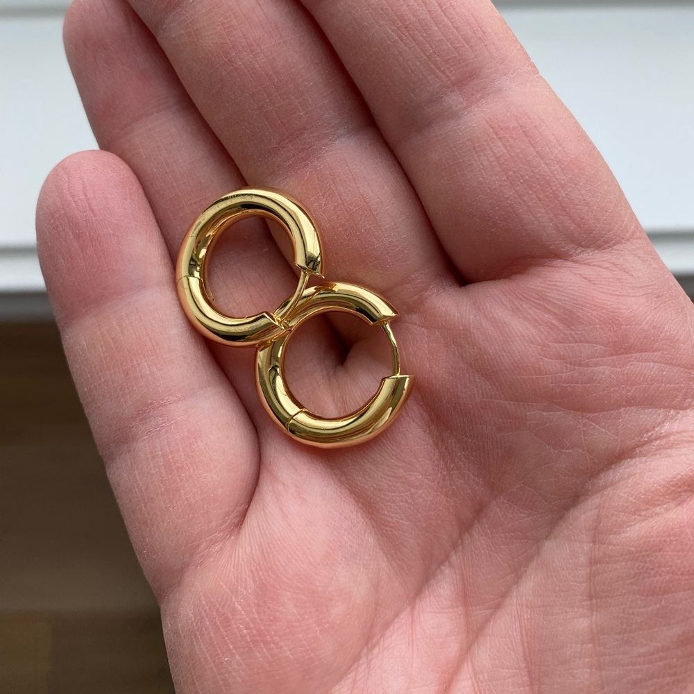 Gold Baby Hoops